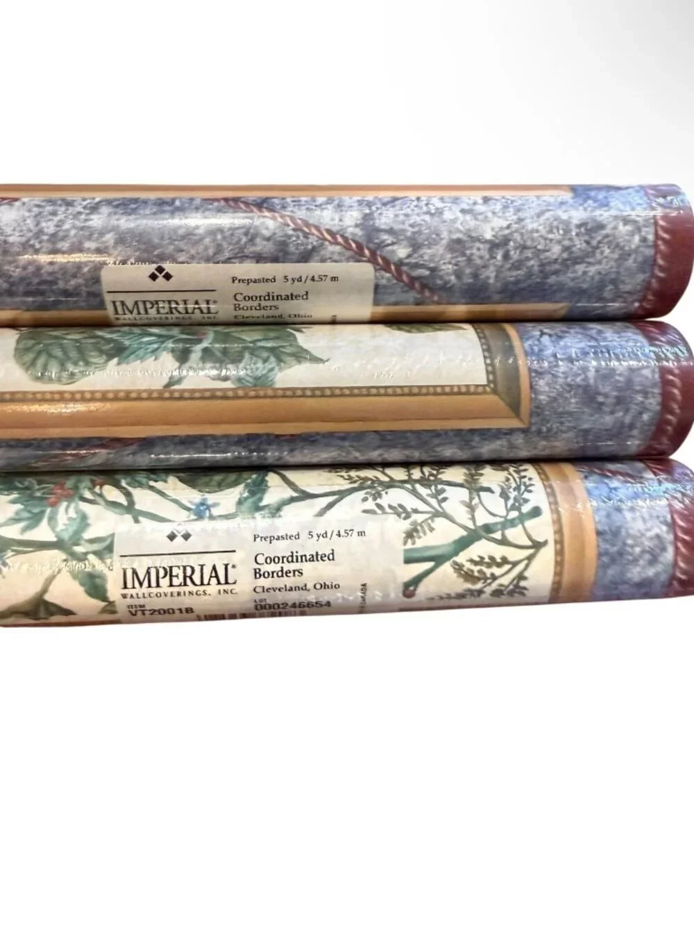 Imperial Vintage Wallpaper Border Wildflower Butterfly Cottage Core 3 Rolls NEW